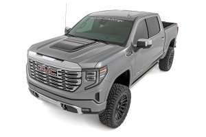GMC Sierra 1500 Hood Scoop - Rough Country - GBA - Black - '19-'25